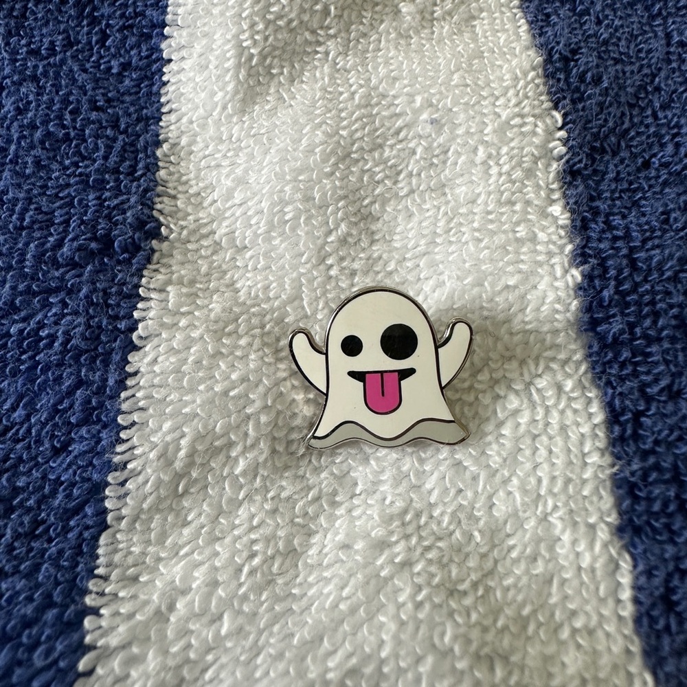 Snapchat Ghost Enamel Pin